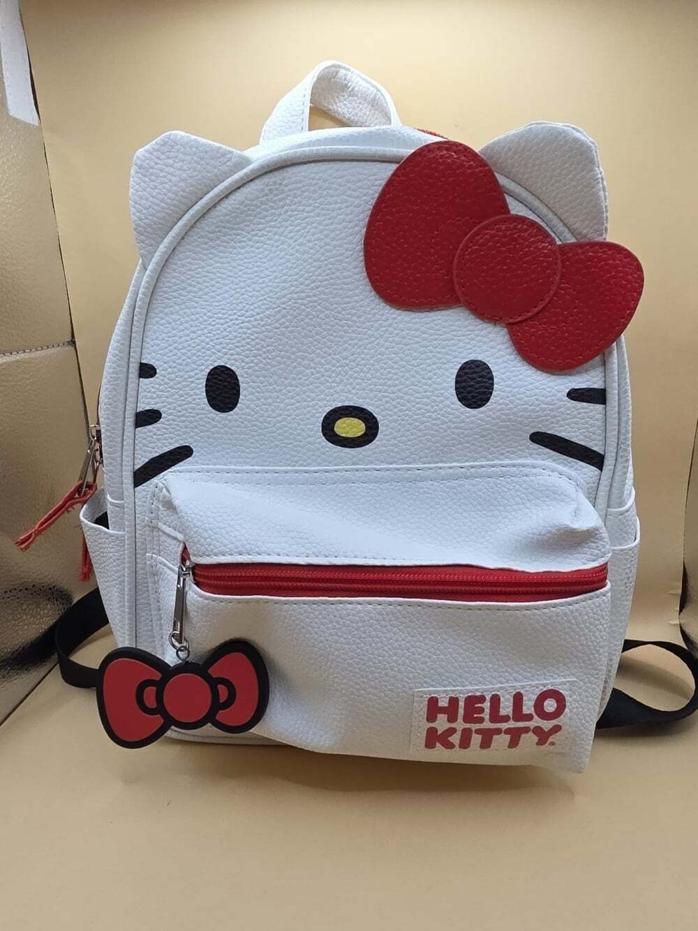 Hello Kitty Signature Bow Face Mini Backpack White